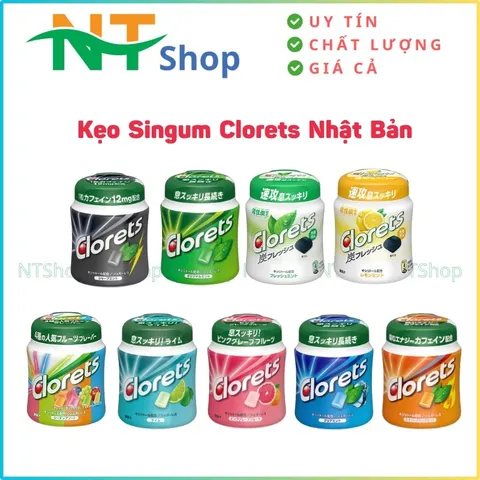 Kẹo Cao Su Singum Clorets Nhật Bản Chính Hãng  Khử Mùi Hôi Miệng, Thơm Mát Tức Thì & Lâu Dài