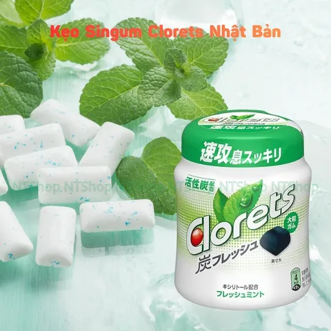 Kẹo Cao Su Singum Clorets Nhật Bản Chính Hãng  Khử Mùi Hôi Miệng, Thơm Mát Tức Thì & Lâu Dài