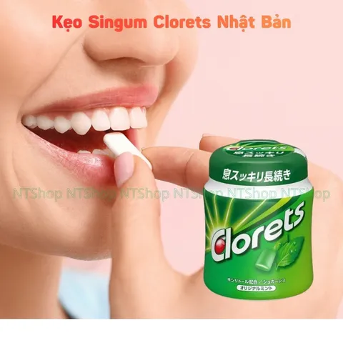 Kẹo Cao Su Singum Clorets Nhật Bản Chính Hãng  Khử Mùi Hôi Miệng, Thơm Mát Tức Thì & Lâu Dài