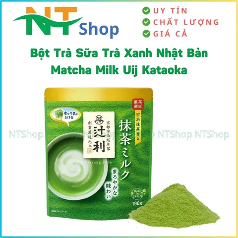 Bột Trà Sữa Matcha Milk Kataoka Nhật Bản 190g – Đậm Đà, Mịn Hòa Tan Nhanh