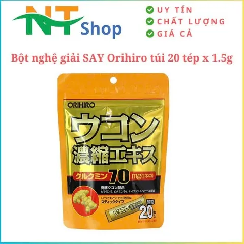 Tinh Bột Nghệ Orihiro Nhật Bản - Giúp cơ thể tỉnh táo, khỏe khoắn vào sáng hôm sau