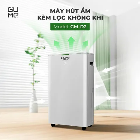 MÁY HÚT ẨM KÈM LỌC KHÔNG KHÍ GUME GM-D2