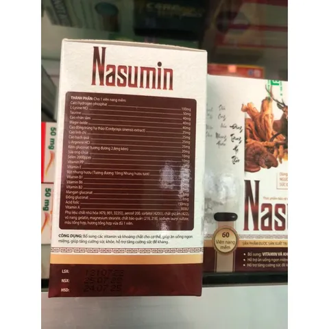 NASUMIN hô trợ sức khỏe các vitamin cho cơ thể