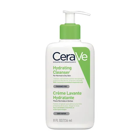 Sữa Rửa Mặt Cerave Developed With Dermatologists Hydrating Cleanser 236ml Cho Da Thường Khô [hàng nhập khẩu]