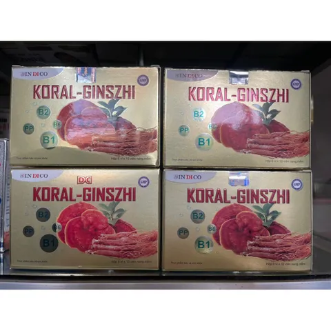 1 hộp Sâm Koral - Ginszhi ( hộp 60 viên) hỗ trợ tăng cường sức khỏe