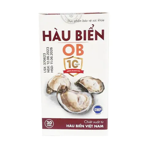 Viên uống Hàu Biển OB - Chiết xuất từ Hàu Tươi Việt Nam