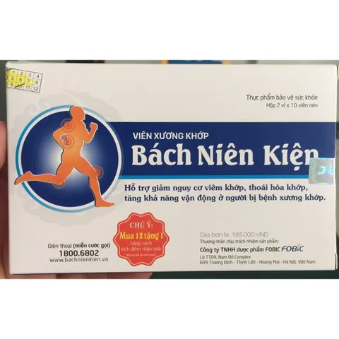 Viên xương khớp Bách Niên Kiện - giảm nguy cơ vi.êm khớp, thoái hóa khớp, tăng khả năng vận động