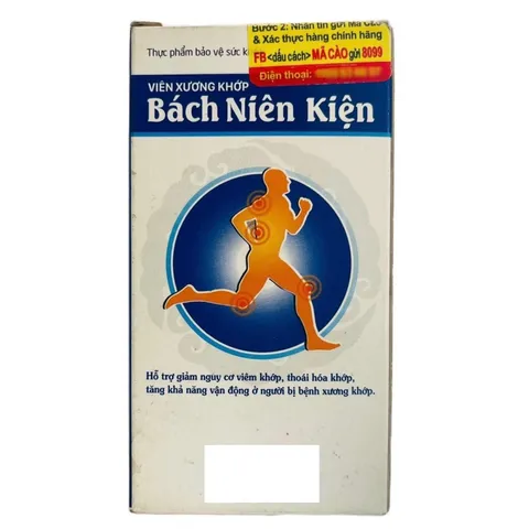 Viên xương khớp Bách Niên Kiện - giảm nguy cơ vi.êm khớp, thoái hóa khớp, tăng khả năng vận động