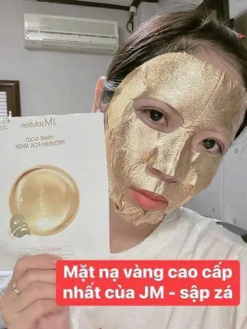 Mặt Nạ Vàng 24K JM Solution Prime Gold Intensive Mask - Hộp 10 Miếng Cung Cấp Dưỡng Chất, Giúp Da Săn Chắc và Rạng Rỡ