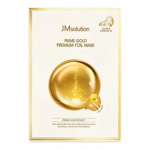 Mặt Nạ Vàng 24K JM Solution Prime Gold Intensive Mask - Hộp 10 Miếng Cung Cấp Dưỡng Chất, Giúp Da Săn Chắc và Rạng Rỡ