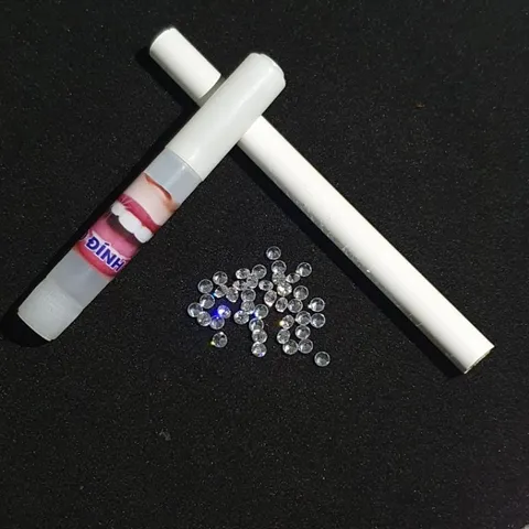 combo 5 viên kim cương nhân tạo chân nhọn - size 2,2li / 2,5li /2,7li