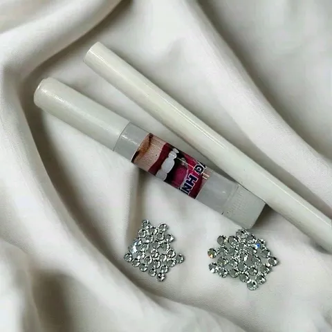combo 10 viên đá đính - loại chân bằng, size 2li, 2,5li, 2,7li tặng kèm dụng cụ tự đính đơn giản - đá đính trang trí