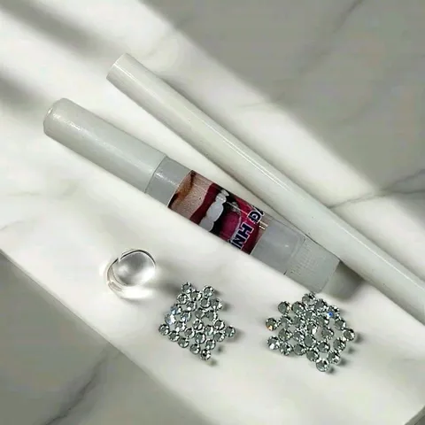 combo 10 viên đá đính - loại chân bằng, size 2li, 2,5li, 2,7li tặng kèm dụng cụ tự đính đơn giản - đá đính trang trí