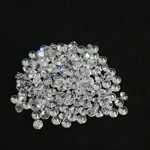 bộ 5 viên đá cz zirconia chân nhọn đính  kèm keo dán và bút [phải khoan sẵn lỗ]