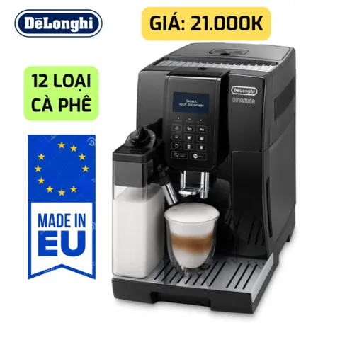 [MADE IN EU] MÁY PHA CÀ PHÊ DELONGHI DINAMICA ECAM 353.75.B ,HÀNG BẢO HÀNH 1 NĂM