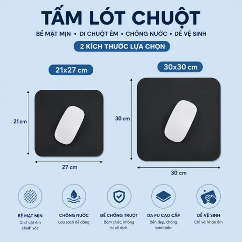 Combo 2 Tấm Lót Chuột Mellow Carry Kích Thước 27x21 Và 30x30cm , Lót Chuột Chuyên Games