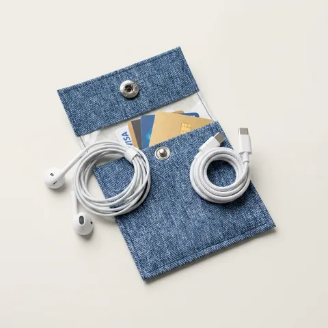 Túi Đựng Mini Có Nút Bấm – Đựng Thẻ, Tai Nghe, Cáp Sạc, Nhỏ Gọn Tiện Lợi