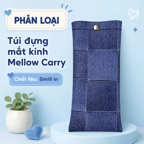 Túi Đựng Mắt Kinh Mellow Carry Chất Liệu Da Pu Đựng Bảo Vệ Mắt Kính Chống Nước