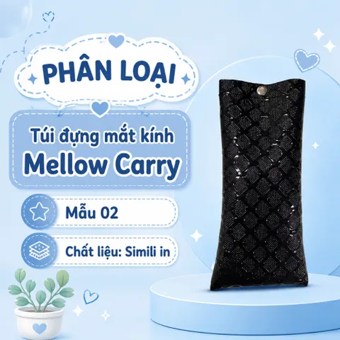 Túi Đựng Mắt Kinh Mellow Carry Chất Liệu Da Pu Đựng Bảo Vệ Mắt Kính Chống Nước