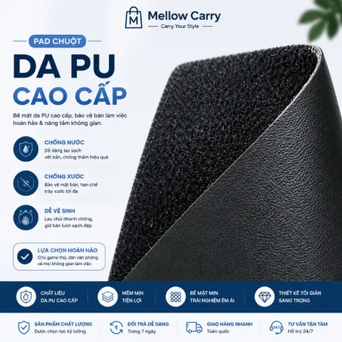 Tấm Thảm Lót Chuột Mellow Carry Kích Thước 30x60cm Phù Hợp Để Bàn Làm Việc , Văn Phòng