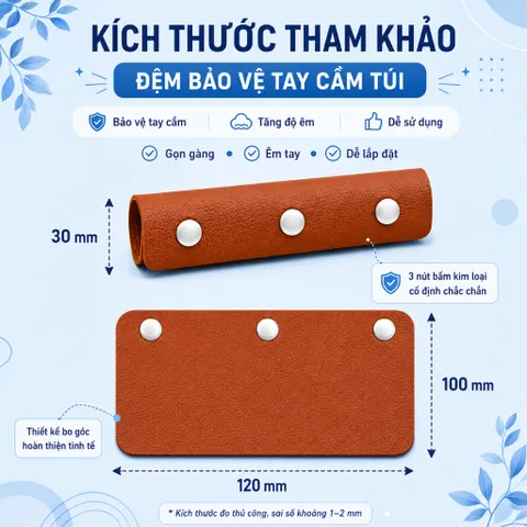 Vỏ Bảo Vệ Dây Đeo Vai Miếng Lót Túi Cầm Phụ Kiện Da Túi Hành Lý Tay Cầm Bọc Thay Thế Mới