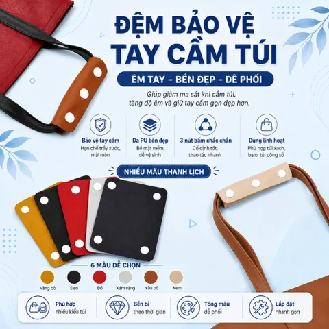 Vỏ Bảo Vệ Dây Đeo Vai Miếng Lót Túi Cầm Phụ Kiện Da Túi Hành Lý Tay Cầm Bọc Thay Thế Mới