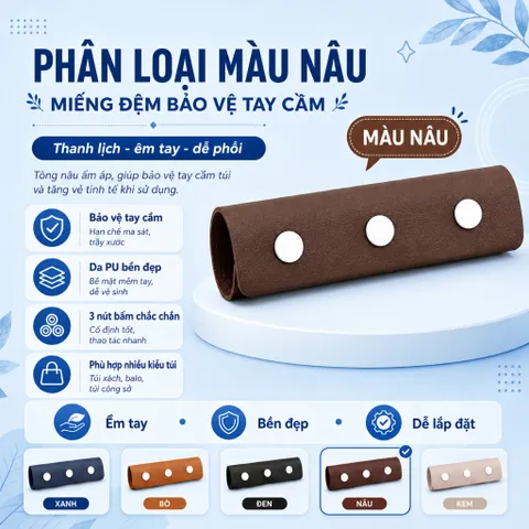 Vỏ Bảo Vệ Dây Đeo Vai Miếng Lót Túi Cầm Phụ Kiện Da Túi Hành Lý Tay Cầm Bọc Thay Thế Mới