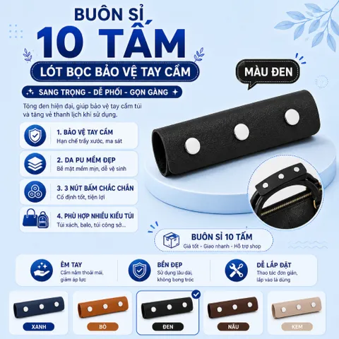 Combo 10 Tấm Vỏ Bảo Vệ Dây Đeo Vai Miếng Lót Túi Cầm Phụ Kiện Da Túi Hành Lý Tay Cầm Bọc Thay Thế Mới