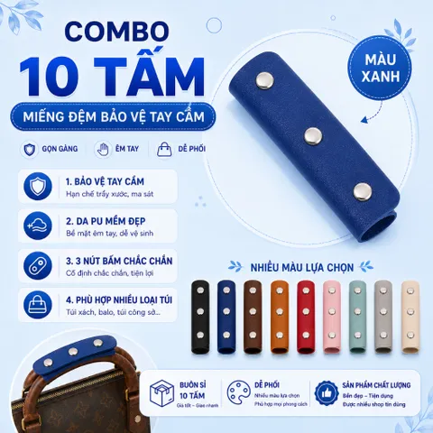 Combo 10 Tấm Vỏ Bảo Vệ Dây Đeo Vai Miếng Lót Túi Cầm Phụ Kiện Da Túi Hành Lý Tay Cầm Bọc Thay Thế Mới