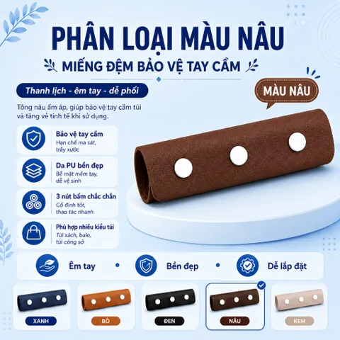 Combo 10 Tấm Vỏ Bảo Vệ Dây Đeo Vai Miếng Lót Túi Cầm Phụ Kiện Da Túi Hành Lý Tay Cầm Bọc Thay Thế Mới