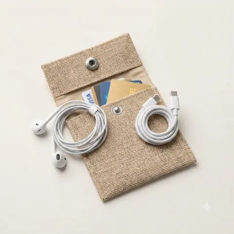 [ Giá Sỉ ] Combo 10 , 20 Cái Túi Mini Đựng Thẻ , Đựng Tai Nghe , Cáp Sạc - Nhỏ Gọn Thời Trang