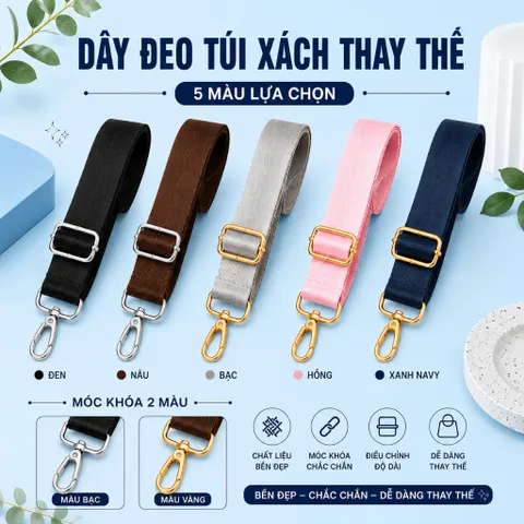 dây đeo túi xách thay thế – Bền đẹp, tiện lợi, dễ phối đồ , bản dây rộng 3cm
