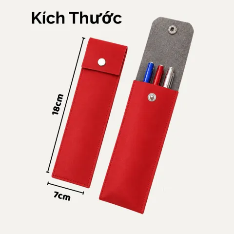 Giá Sỉ 10 Cái Túi Đựng Bút Nắp Nút Bấm Nhiều Màu Lựa Chọn