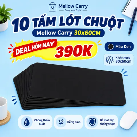 [ Deal Sỉ ]  Combo 10 Tấm Lót Chuột Để Bàn , Trải Bàn Làm Việc , Kích Thước 30x60cm , Chất Liệu Da Pu