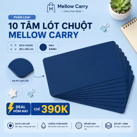 [ Deal Sỉ ]  Combo 10 Tấm Lót Chuột Để Bàn , Trải Bàn Làm Việc , Kích Thước 30x60cm , Chất Liệu Da Pu