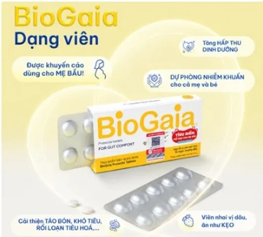 [Nhập khẩu] Thực phẩm bảo vệ sức khỏe BioGaia Protectis tablets (Hộp 10 viên)