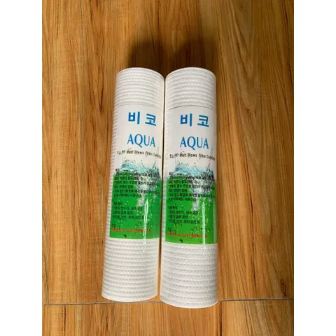 Lõi lọc PP Aqua Hàn Quốc 10 inch cao cấp Từ 1 -5 micro.(2 lõi)