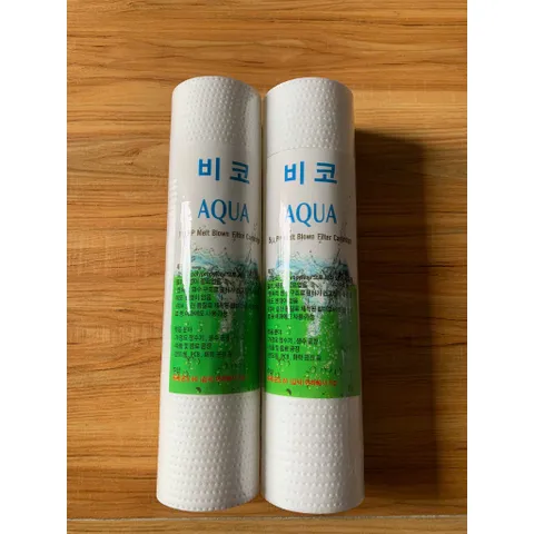 Lõi lọc PP Aqua Hàn Quốc 10 inch cao cấp Từ 1 -5 micro.(2 lõi)