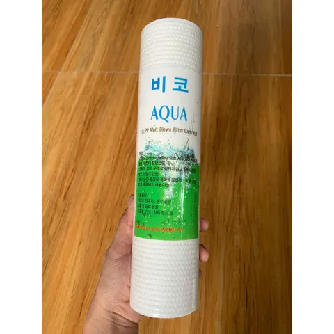 Lõi lọc PP Aqua Hàn Quốc 10 inch cao cấp Từ 1 -5 micro.(2 lõi)