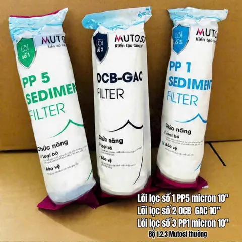 Bộ lõi lọc Mutosi 1,2,3- Hàng chính hãng 100%