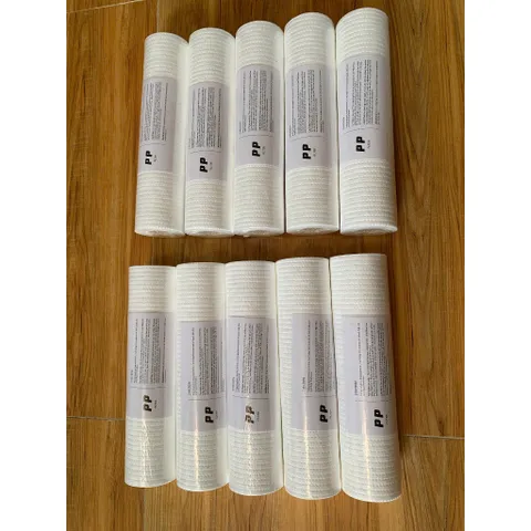 Combo 10 lõi lọc pp 1 - 5 micron 10inch - Dùng cho máy lọc nước ro hoặc phun sương.