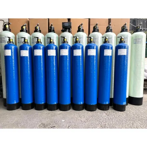 Bộ cột lọc nước Composite 1252 vật liệu lọc van 3 ngã - Kèm vật liệu lọc