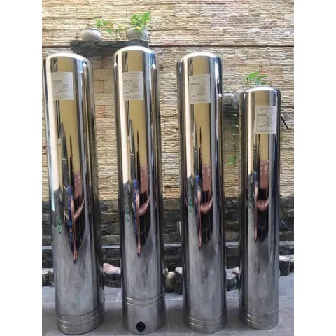 Vỏ cột lọc nước Inox 304 mã 1054 dùng cho hệ thống lọc sinh hoạt - Hàng nhập khẩu không mối hàng