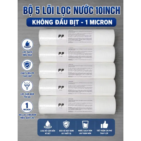 Lõi lọc nước 10inch dùng cho các loại máy lọc nước và phun sương.