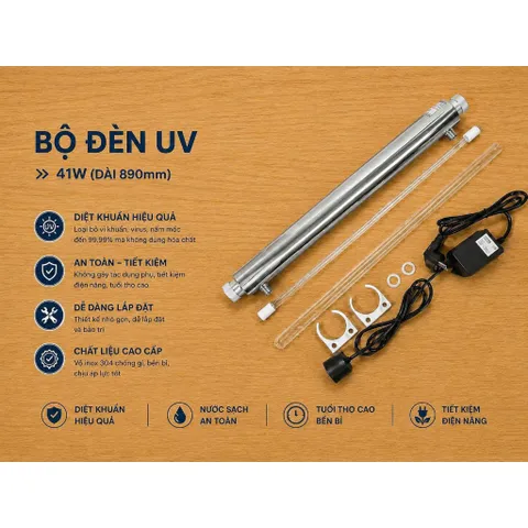 Bộ Đèn Uv Diệt Khuẩn 41W Aquapro Đầy Đủ Adapter Và Phụ Kiện