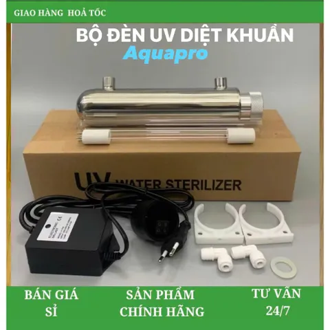 Bộ đèn UV 6W - 55W Aquapro - Bộ đèn UV 6W - 55W diệt đến 99,9% vi khuẩn gây hại