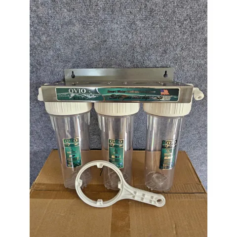 Bộ 3 cốc lọc 10inch kèm 3 lõi lọc thô.