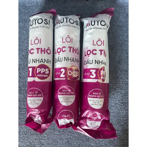 Bộ lõi lọc Đúc 123 Mutosi- Bộ 3 lõi lọc thô đúc nguyên khối nối nhanh 805284