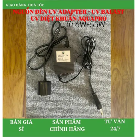 Nguồn đèn UV Adapter – UV Ballast - Nguồn Đèn UV Diệt Khuẩn AquaPro từ 6w - 55W - chuôi đèn 4 Chấu. 805292