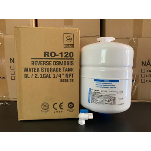 Bình Áp Thép 4L - Xuất xứ Taiwan - Dùng thay cho máy lọc nước Ro